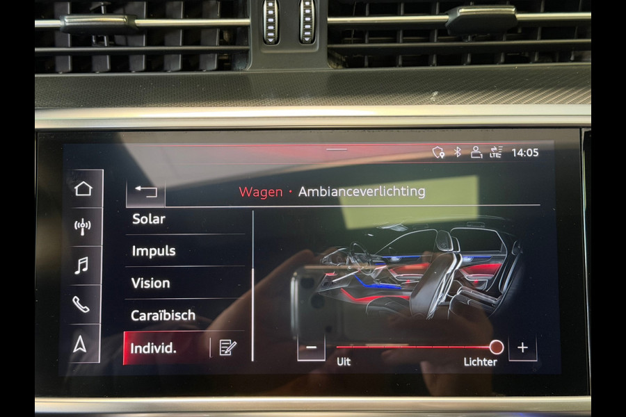 Audi A6 Avant RS 6 TFSI quattro AUT. KERAMISCHE SCHIJVEN PANORAMADAK HEAD-UP KEYLESS LEDER CAMERA AMBIANCE APPLE CARPLAY NAVIGATIE