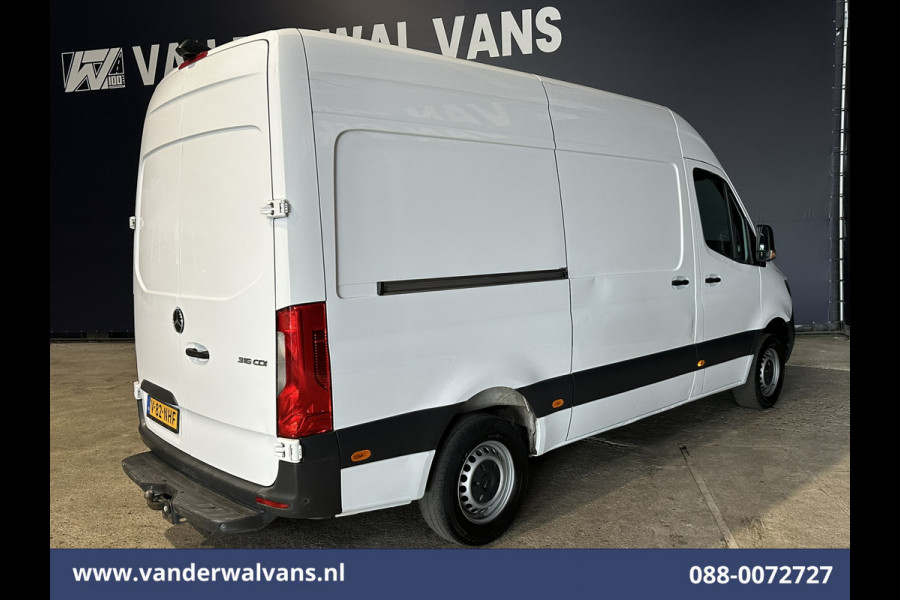 Mercedes-Benz Sprinter 316 CDI 164pk L2H2 Euro6 Airco | 360 graden Camera | Apple Carplay | Cruisecontrol Android Auto, Chauffeursstoel, Trekhaak, Parkeersensoren, Bijrijdersbank