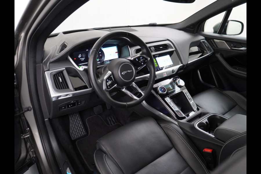 Jaguar I-PACE EV400 First Edition HSE 90kWh AWD Luchtvering Meridian®-Surround Audio Leder Memory Panoramadak 360°Camera Adap.Cruise Apple Car Lmv 22" DAB Bluetooth Led Stuur-Stoel-Achterbank-Voorruitverwarming Elek.Achterklep Zeer compleet, nieuwprijs €107.035 Origineel Nederlandse Auto
