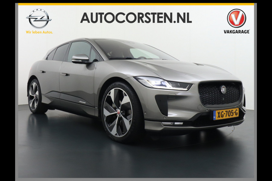 Jaguar I-PACE EV400 First Edition HSE 90kWh AWD Luchtvering Meridian®-Surround Audio Leder Memory Panoramadak 360°Camera Adap.Cruise Apple Car Lmv 22" DAB Bluetooth Led Stuur-Stoel-Achterbank-Voorruitverwarming Elek.Achterklep Zeer compleet, nieuwprijs €107.035 Origineel Nederlandse Auto