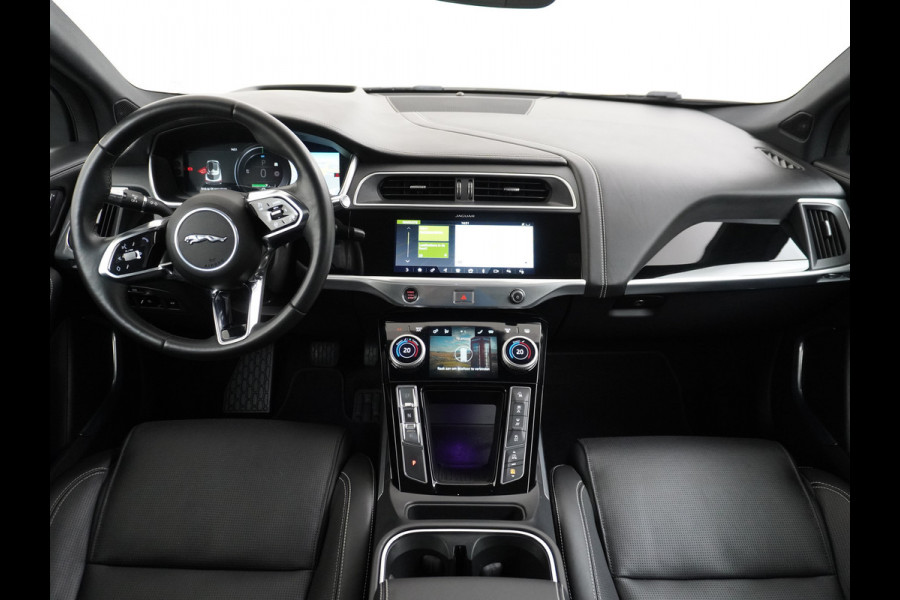 Jaguar I-PACE EV400 First Edition HSE 90kWh AWD Luchtvering Meridian®-Surround Audio Leder Memory Panoramadak 360°Camera Adap.Cruise Apple Car Lmv 22" DAB Bluetooth Led Stuur-Stoel-Achterbank-Voorruitverwarming Elek.Achterklep Zeer compleet, nieuwprijs €107.035 Origineel Nederlandse Auto