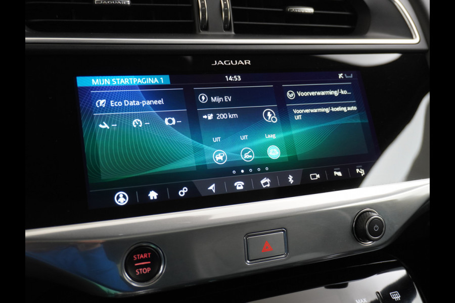 Jaguar I-PACE EV400 First Edition HSE 90kWh AWD Luchtvering Meridian®-Surround Audio Leder Memory Panoramadak 360°Camera Adap.Cruise Apple Car Lmv 22" DAB Bluetooth Led Stuur-Stoel-Achterbank-Voorruitverwarming Elek.Achterklep Zeer compleet, nieuwprijs €107.035 Origineel Nederlandse Auto
