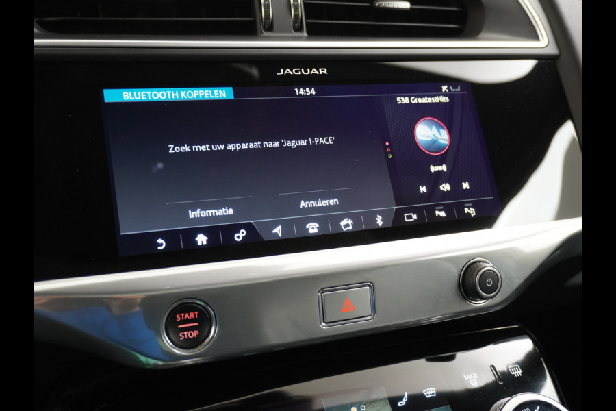 Jaguar I-PACE EV400 First Edition HSE 90kWh AWD Luchtvering Meridian®-Surround Audio Leder Memory Panoramadak 360°Camera Adap.Cruise Apple Car Lmv 22" DAB Bluetooth Led Stuur-Stoel-Achterbank-Voorruitverwarming Elek.Achterklep Zeer compleet, nieuwprijs €107.035 Origineel Nederlandse Auto