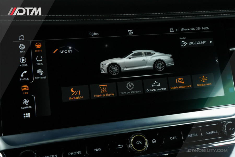 Bentley Continental GT 6.0 W12 | Massage | 360 | Lederen Hemel | Apple CarPlay |