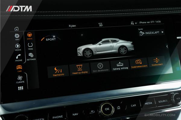 Bentley Continental GT 6.0 W12 | Massage | 360 | Lederen Hemel | Apple CarPlay |