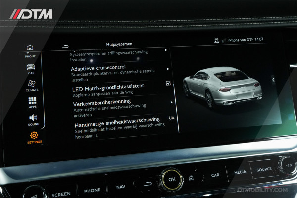 Bentley Continental GT 6.0 W12 | Massage | 360 | Lederen Hemel | Apple CarPlay |
