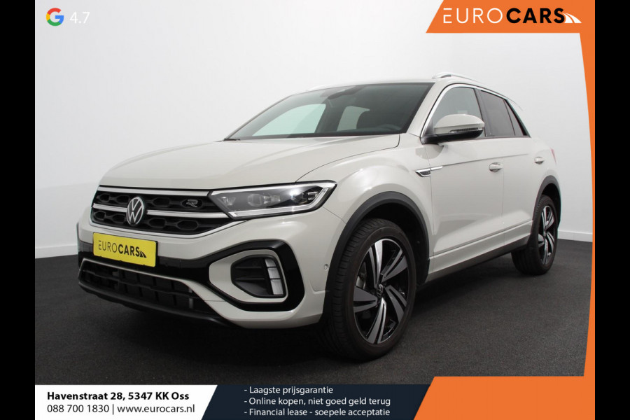 Volkswagen T-Roc 1.5 TSI 150pk DSG R-Line Edition Navigatie Apple Carplay/Android Auto Camera Parkeersensoren Adaptive Cruise Control Dodehoek Assistent Elektrische achterklep Stoel- en stuurverwarming Full Led Climate Control Lichtmetalen velgen