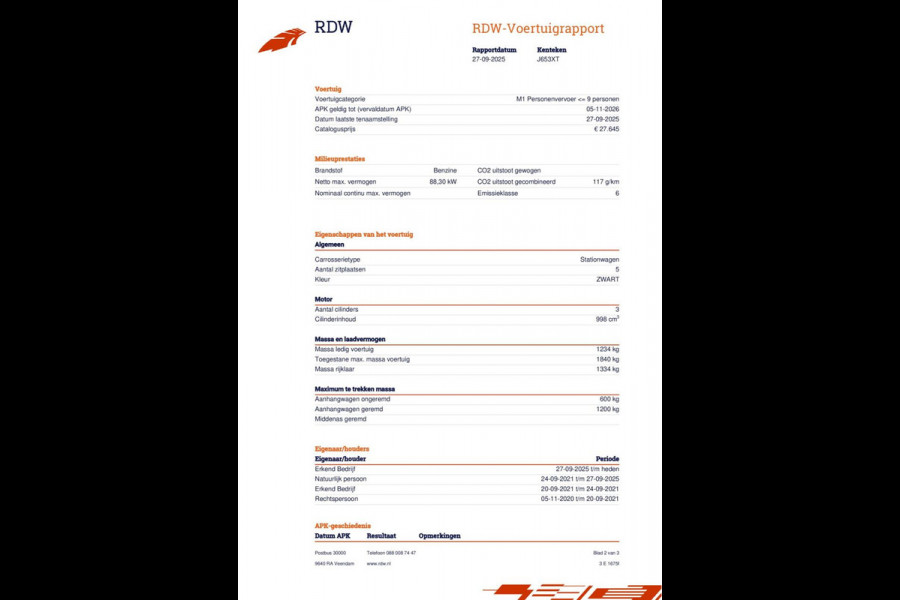 Kia Ceed Sportswagon 1.0 T-GDi DynamicPlusLine 43.592 KM NAP!! FM nav / Clima / LM