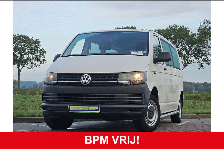 Volkswagen Transporter Kombi 2.0 TDI L2H1 Combi Personenbus BPM Vrij 9 persoons Airco Euro6 84 PK!