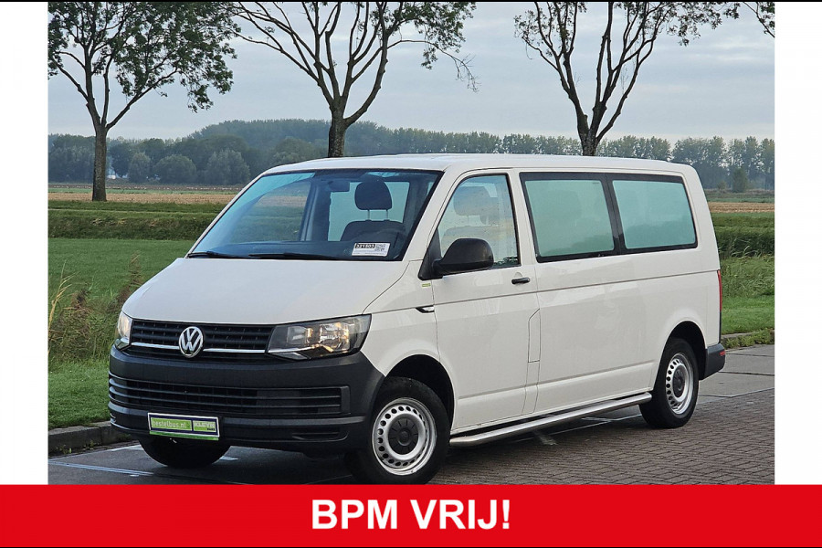 Volkswagen Transporter Kombi 2.0 TDI L2H1 Combi Personenbus BPM Vrij 9 persoons Airco Euro6 84 PK!