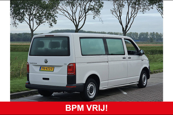 Volkswagen Transporter Kombi 2.0 TDI L2H1 Combi Personenbus BPM Vrij 9 persoons Airco Euro6 84 PK!