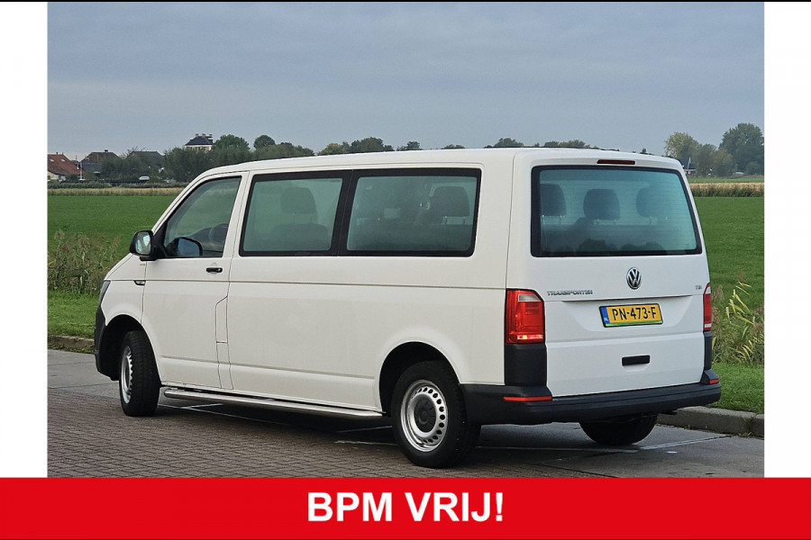Volkswagen Transporter Kombi 2.0 TDI L2H1 Combi Personenbus BPM Vrij 9 persoons Airco Euro6 84 PK!