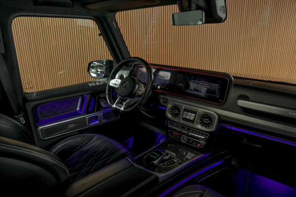 Mercedes-Benz G63 AMG Panodak Carbon Burmester Leer 360 PTS Open dak Navi Memory Stoelventilatie Stoelverwarming Climate NL auto