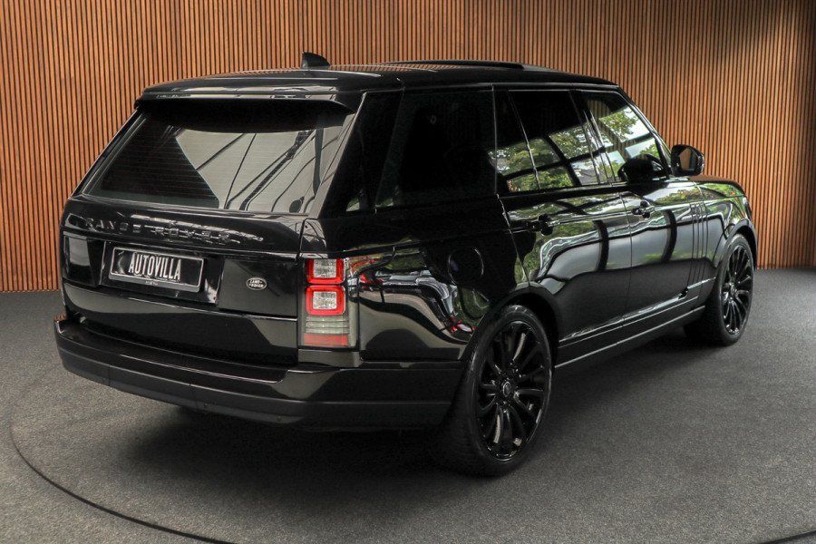 Land Rover Range Rover 3.0 TDV6 HSE Black Pack Pano Meridian Carplay 22'' LM velgen Leer Navi Camera ACC Zwarte binnenhemel Climate (3-zone)