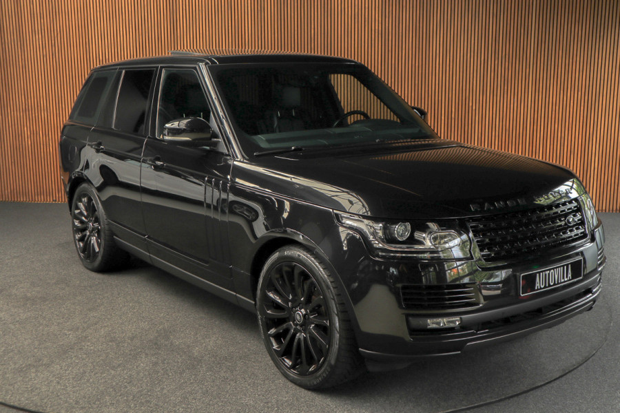 Land Rover Range Rover 3.0 TDV6 HSE Black Pack Pano Meridian Carplay 22'' LM velgen Leer Navi Camera ACC Zwarte binnenhemel Climate (3-zone)