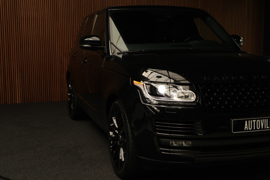 Land Rover Range Rover 3.0 TDV6 HSE Black Pack Pano Meridian Carplay 22'' LM velgen Leer Navi Camera ACC Zwarte binnenhemel Climate (3-zone)