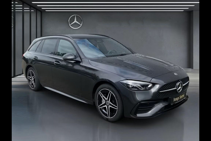 Mercedes-Benz C-Klasse Estate 300e AMG ** LED, MBUX+, PANO, TREKH, WINTER-, MEMORY-, KEYLESS-PACK ** 1e EIG - UNFALLFREI ** ** INFORMEER OOK NAAR ONZE AANTREKKELIJKE FINANCIAL-LEASE TARIEVEN **