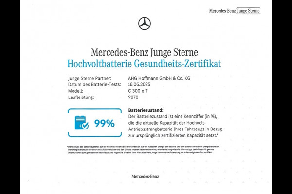 Mercedes-Benz C-Klasse Estate 300e AMG ** LED, MBUX+, PANO, TREKH, WINTER-, MEMORY-, KEYLESS-PACK ** 1e EIG - UNFALLFREI ** ** INFORMEER OOK NAAR ONZE AANTREKKELIJKE FINANCIAL-LEASE TARIEVEN **