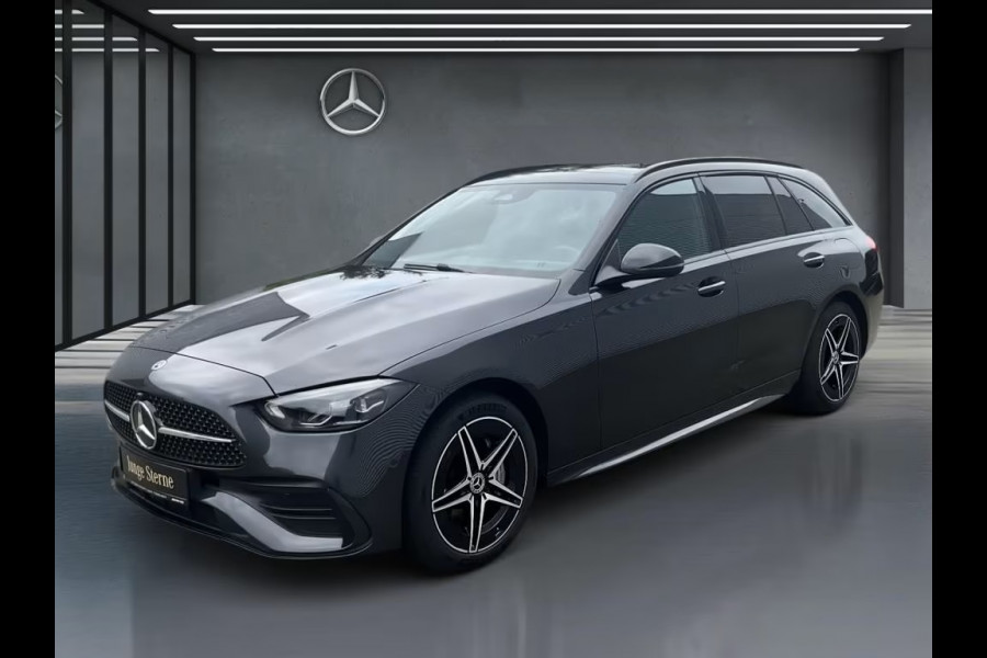 Mercedes-Benz C-Klasse Estate 300e AMG ** LED, MBUX+, PANO, TREKH, WINTER-, MEMORY-, KEYLESS-PACK ** 1e EIG - UNFALLFREI ** ** INFORMEER OOK NAAR ONZE AANTREKKELIJKE FINANCIAL-LEASE TARIEVEN **
