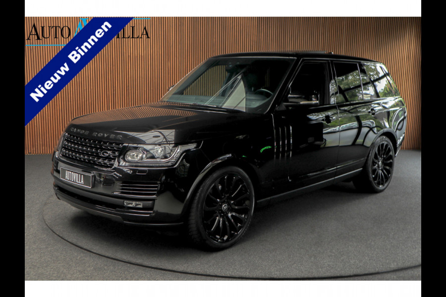 Land Rover Range Rover 3.0 TDV6 HSE Black Pack Pano Meridian Carplay 22'' LM velgen Leer Navi Camera ACC Zwarte binnenhemel Climate (3-zone)