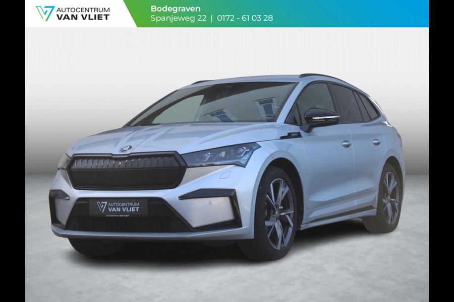 Škoda Enyaq 60 Sportline | SOH 97.4 % | TREKHAAK WEGKLAPBAAR | NAVIGATIE | ACHTERUITRIJCAMERA |