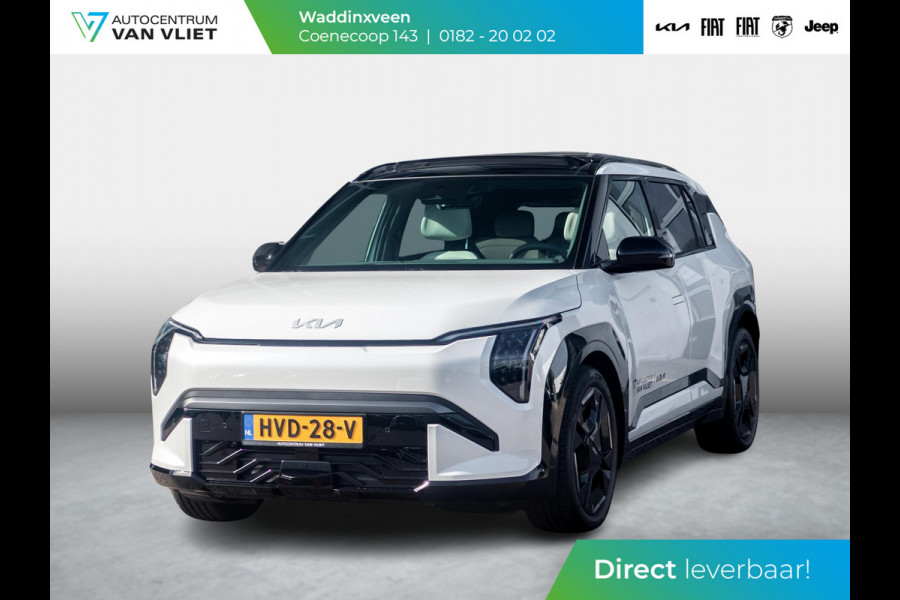 Kia EV3 GT-Line 81.4 kWh l Long range l Schuif kantel dak l Stoel / Stuurwielverwarming l Navigatie l Direct beschikbaar