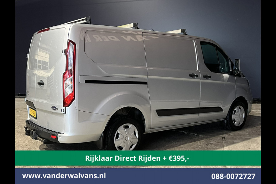 Ford Transit Custom 2.0 TDCI 130pk Automaat L1H1 Euro6 *Rijklaar Direct Rijden* Airco | LED | Apple Carplay | Cruisecontrol | Trekhaak Parkeersensoren, Stoelverwarming, Verwarmde voorruit, Dakdragers