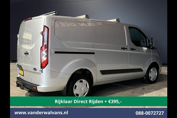 Ford Transit Custom 2.0 TDCI 130pk Automaat L1H1 Euro6 *Rijklaar Direct Rijden* Airco | LED | Apple Carplay | Cruisecontrol | Trekhaak Parkeersensoren, Stoelverwarming, Verwarmde voorruit, Dakdragers