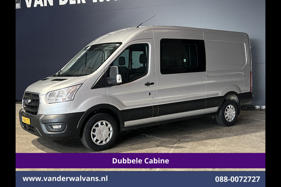 Ford Transit 2.0 TDCI 131pk L3H2 Dubbele Cabine Euro6 Airco | 6-Zits | LED | 2500kg Trekhaak | Cruisecontrol Verwarmde voorruit, Parkeersensoren Ford Transit 2.0 TDCI 131pk L3H2 Dubbele Cabine Euro6 Airco | 6-Zits | LED | 2500kg Trekhaak | Cruisecontrol Verwarmde voorruit, Parkeersensoren