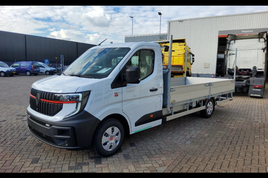 Renault Master E-TECH 87 KW FWD EL - INFRA OPEN LAADBAK 4.40 METER / TREKHAAK 2000 KG. - OPBOUW HARTOG-EST