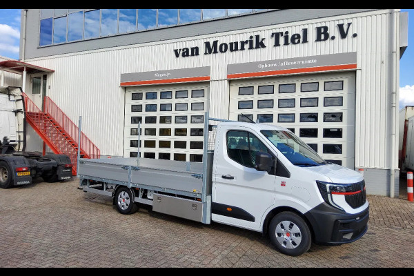Renault Master E-TECH 87 KW FWD EL - INFRA OPEN LAADBAK 4.40 METER / TREKHAAK 2000 KG. - OPBOUW HARTOG-EST