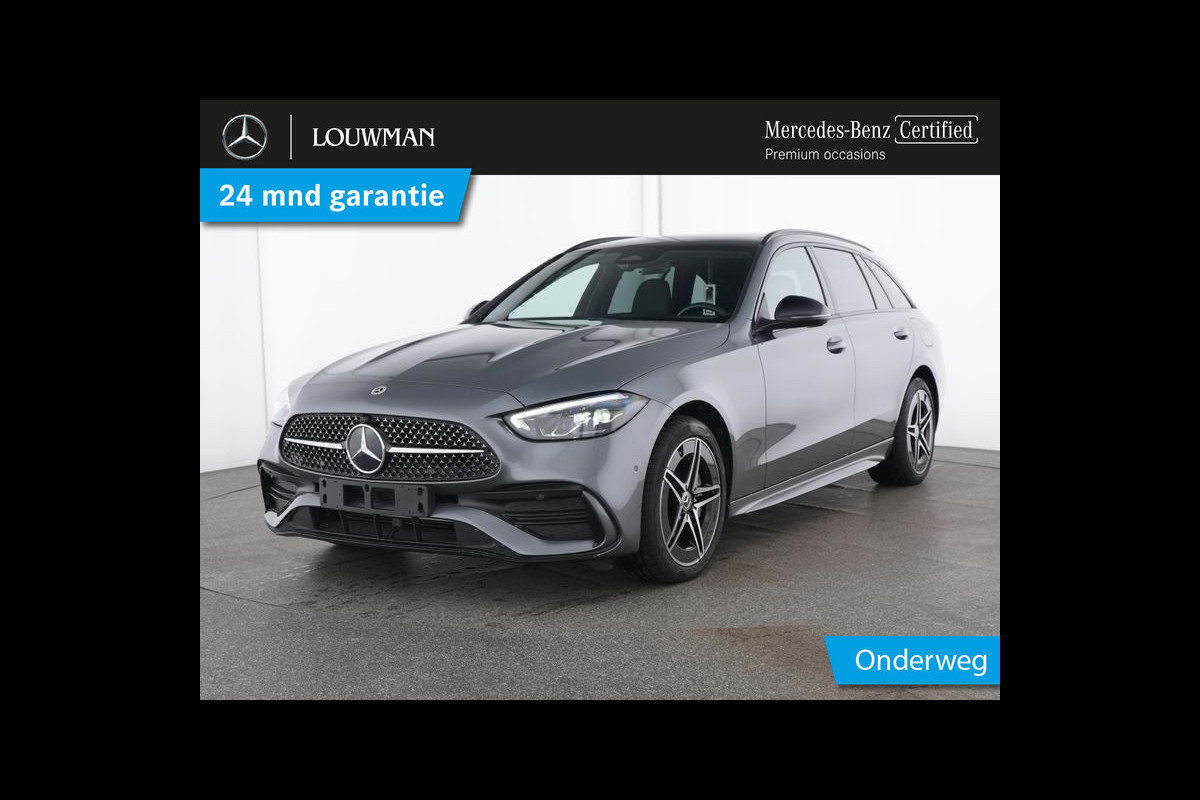 Mercedes-Benz C-Klasse Estate 300 e AMG Plug-In Hybride AMG Line | Night Pakket | Trekhaak | Panorama Schuif-Kanteldak | Memory Voorstoelen. Inclusief 24 maanden Mercedes-Benz Certified garantie voor Europa. Mercedes-Benz C-Klasse Estate 300 e AMG Plug-In Hybride AMG Line | Night Pakket | Trekhaak | Panorama Schuif-Kanteldak | Memory Voorstoelen. Inclusief 24 maanden Mercedes-Benz Certified garantie voor Europa.
