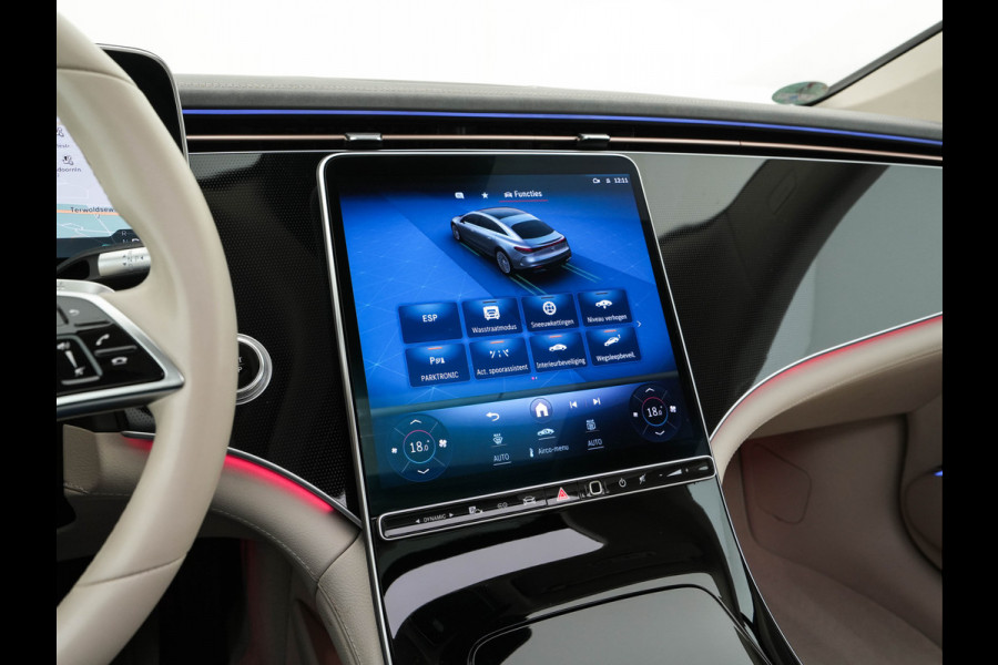 Mercedes-Benz EQS 350 Business Line 90 kWh {SOH-100%} [3-Fase] (INCL-BTW) Aut. *PANO | LUXURY-LEATHER | FULL-LED | MEMORY-PACK | HEATED-COMFORTSEATS | DIGI-COCKPIT | CAMERA | AMBIENT-LIGHT | NAVI-FULLMAP | BLIND-SPOT | KEYLESS | CARPLAY | PRIVACY-GLASS |