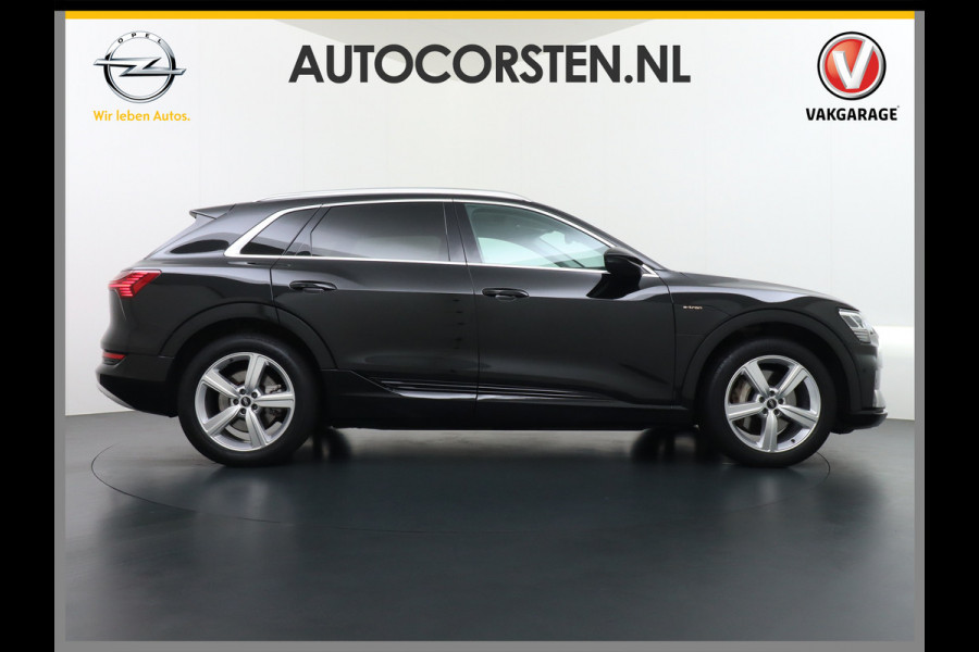 Audi e-tron 55 Quattro 95kWh 408PK Trekhaak Leder/Alcantara Panoramadak Adap.Cruise Navi Ecc Stoelverwarming Business Edition Plus Luchtvering Memory Lmv Elek.Achterklep Privacy Glas Keyless 1e Eigenaar 1.800KG Trekgewicht Zeer compleet!