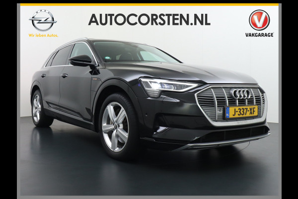 Audi e-tron 55 Quattro 95kWh 408PK Trekhaak Leder/Alcantara Panoramadak Adap.Cruise Navi Ecc Stoelverwarming Business Edition Plus Luchtvering Memory Lmv Elek.Achterklep Privacy Glas Keyless 1e Eigenaar 1.800KG Trekgewicht Zeer compleet!