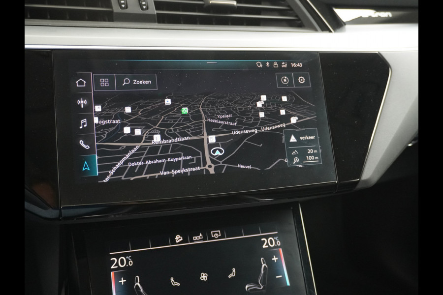 Audi e-tron 50 Quattro Launch Edition Plus 71kWh Leder SOH=91% Panoramadak Adap.Cruise Android Auto Wireless Apple Carplay Navi Ecc Luchtver Memory Stoelverwarming Led Elek.Achterklep Keyless 1e Eigenaar Origineel Nederlandse Auto