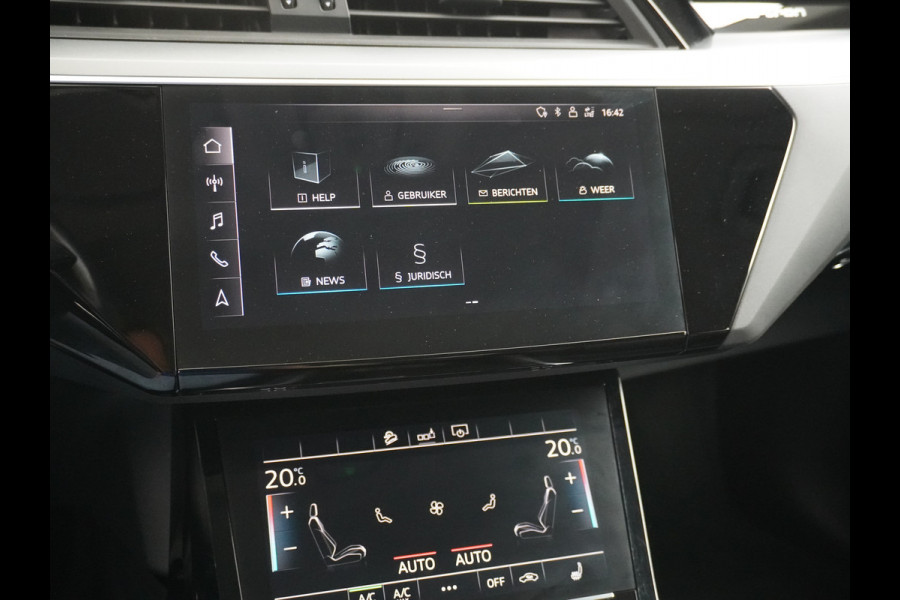 Audi e-tron 50 Quattro Launch Edition Plus 71kWh Leder SOH=91% Panoramadak Adap.Cruise Android Auto Wireless Apple Carplay Navi Ecc Luchtver Memory Stoelverwarming Led Elek.Achterklep Keyless 1e Eigenaar Origineel Nederlandse Auto