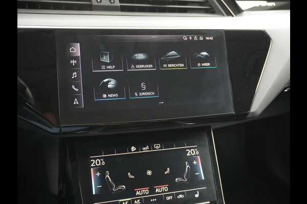 Audi e-tron 50 Quattro Launch Edition Plus 71kWh Leder SOH=91% Panoramadak Adap.Cruise Android Auto Wireless Apple Carplay Navi Ecc Luchtver Memory Stoelverwarming Led Elek.Achterklep Keyless 1e Eigenaar Origineel Nederlandse Auto