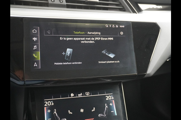 Audi e-tron 50 Quattro Launch Edition Plus 71kWh Leder SOH=91% Panoramadak Adap.Cruise Android Auto Wireless Apple Carplay Navi Ecc Luchtver Memory Stoelverwarming Led Elek.Achterklep Keyless 1e Eigenaar Origineel Nederlandse Auto