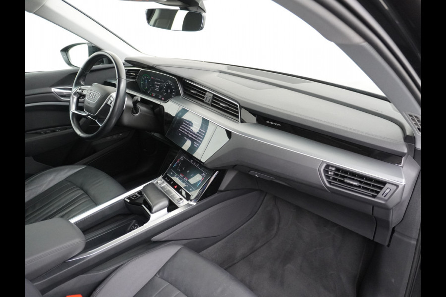 Audi e-tron 50 Quattro Launch Edition Plus 71kWh Leder SOH=91% Panoramadak Adap.Cruise Android Auto Wireless Apple Carplay Navi Ecc Luchtver Memory Stoelverwarming Led Elek.Achterklep Keyless 1e Eigenaar Origineel Nederlandse Auto