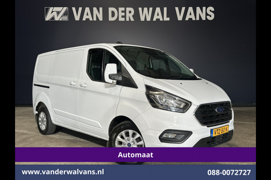 Ford Transit Custom 2.0 TDCI 130pk Automaat L1H1 Euro6 Airco | Camera | Navigatie | LED Apple Carplay, Android Auto, LM Velgen, Cruisecontrol, Stoelverwarming, Verwarmde voorruit, Parkeersensoren, Bijrijdersbank
