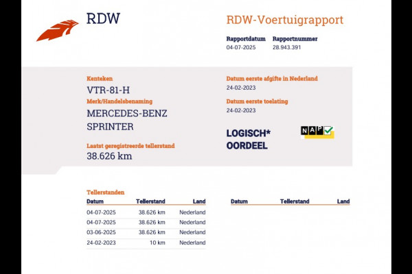 Mercedes-Benz Sprinter 315 CDI Euro 6 L3H2 RWD - MBUX - Trekhaak - Cruise - Camera - NL Auto