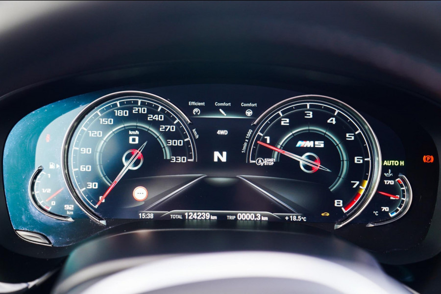BMW 5 Serie M5 | Carbon | Harman/Kardon | Dealer onderhouden | Sfeerverlichting | Donington Grau | 600PK | NAP | Origineel NL |