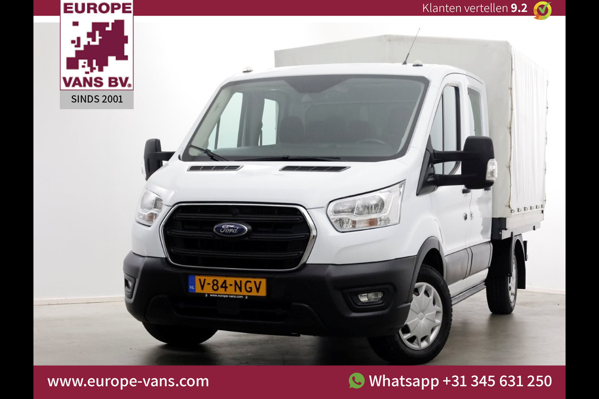 Ford Transit 2.0 TDCI 130pk L2H1 Trend D.C. Open Laadbak met huif 05-2020 Ford Transit 2.0 TDCI 130pk L2H1 Trend D.C. Open Laadbak met huif 05-2020