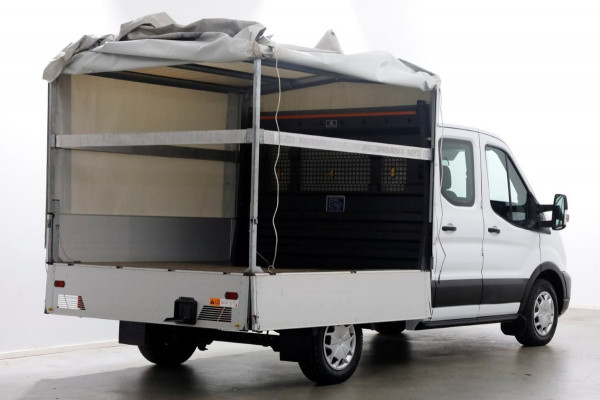 Ford Transit 2.0 TDCI 130pk L2H1 Trend D.C. Open Laadbak met huif 05-2020 Ford Transit 2.0 TDCI 130pk L2H1 Trend D.C. Open Laadbak met huif 05-2020