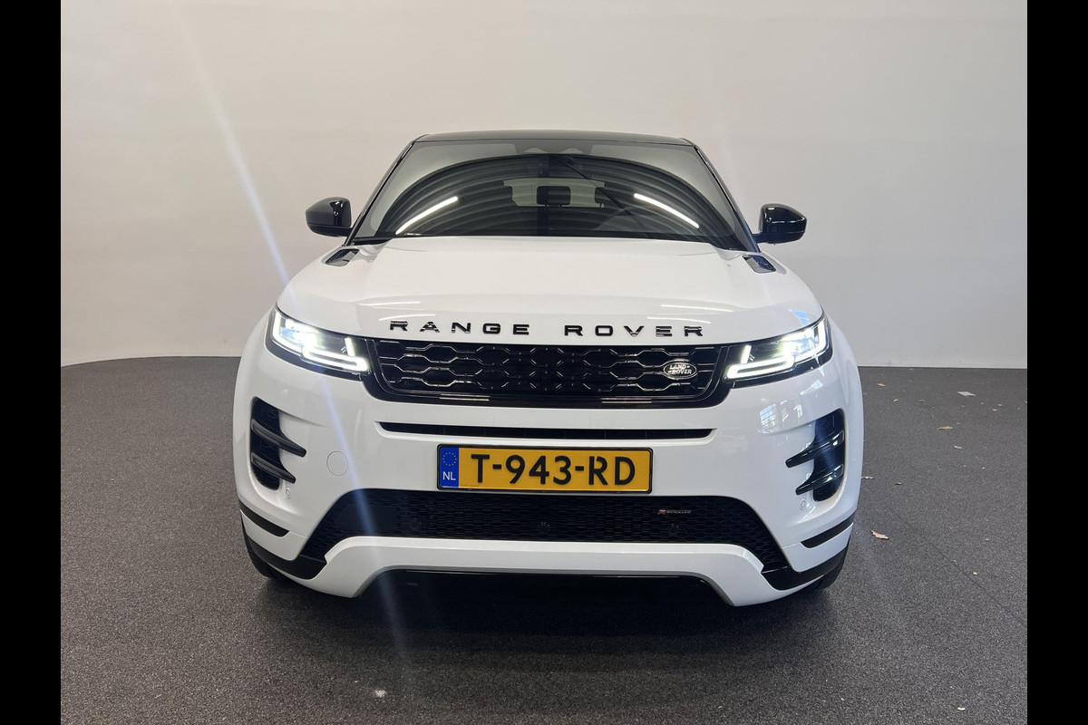 Land Rover Range Rover Evoque 1.5 P300e AWD R-Dynamic SE Panoramadak Navigatie Apple Carplay/Android Auto Camera Parkeersensoren Adaptive Cruise Control Dodehoek Assistent Elektrische achterklep Stoel- en stuurverwarming Memory stoelen Climate Control Ledverlichting