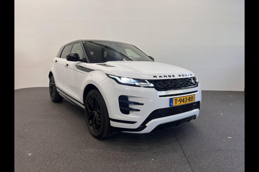 Land Rover Range Rover Evoque 1.5 P300e AWD R-Dynamic SE Panoramadak Navigatie Apple Carplay/Android Auto Camera Parkeersensoren Adaptive Cruise Control Dodehoek Assistent Elektrische achterklep Stoel- en stuurverwarming Memory stoelen Climate Control Ledverlichting