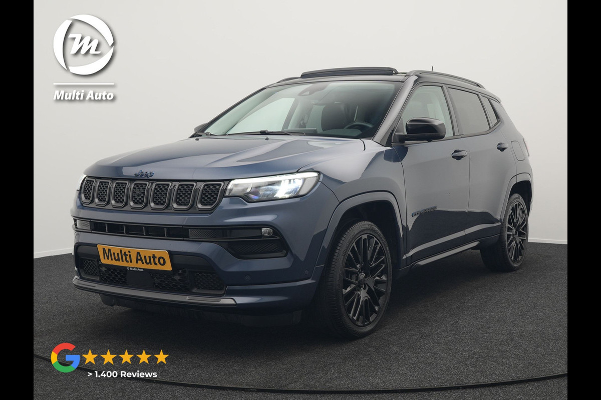 Jeep Compass 4xe 240 Electric S Plug In Hybrid 240pk Dealer O.H PHEV | Panodak | Adaptive Cruise | 360 Camera | Lederen Sportstoelen Verwarmd | Alpine Sound | Apple Carplay | Stuur Verwarmd | Keyless | Virtual | Navigatie | DAB | Jeep Compass 4xe 240 Electric S Plug In Hybrid 240pk Dealer O.H PHEV | Panodak | Adaptive Cruise | 360 Camera | Lederen Sportstoelen Verwarmd | Alpine Sound | Apple Carplay | Stuur Verwarmd | Keyless | Virtual | Navigatie | DAB |