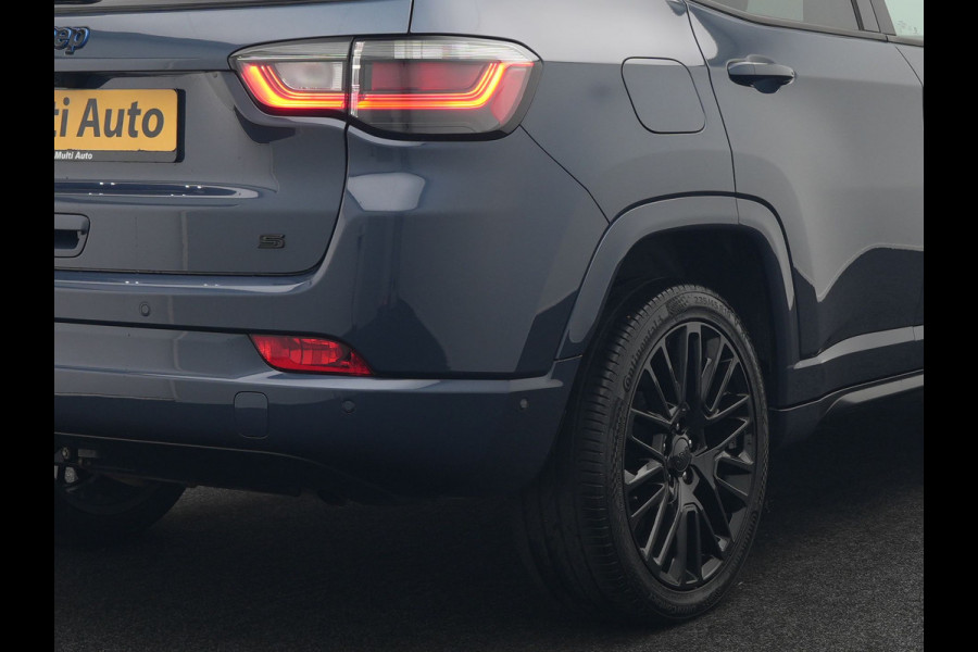 Jeep Compass 4xe 240 Electric S Plug In Hybrid 240pk Dealer O.H PHEV | Panodak | Adaptive Cruise | 360 Camera | Lederen Sportstoelen Verwarmd | Alpine Sound | Apple Carplay | Stuur Verwarmd | Keyless | Virtual | Navigatie | DAB |
