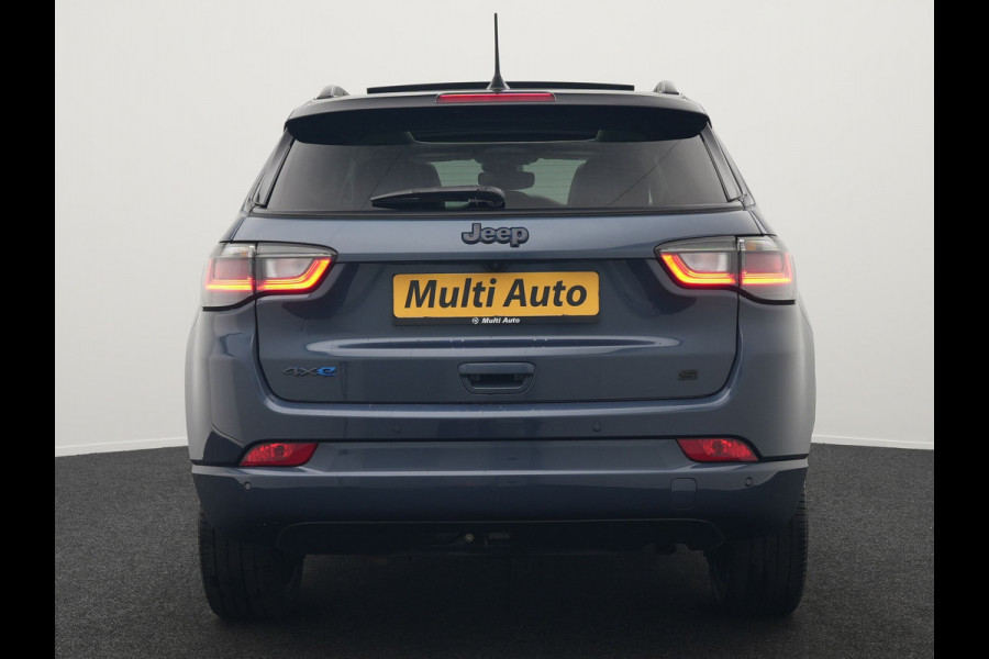 Jeep Compass 4xe 240 Electric S Plug In Hybrid 240pk Dealer O.H PHEV | Panodak | Adaptive Cruise | 360 Camera | Lederen Sportstoelen Verwarmd | Alpine Sound | Apple Carplay | Stuur Verwarmd | Keyless | Virtual | Navigatie | DAB |